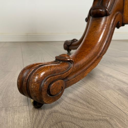 ANTIQUE 19TH CENTURY ROUND TILT TOP TABLE IN GOLDEN OAK - ADDITIONAL PHOTO 4