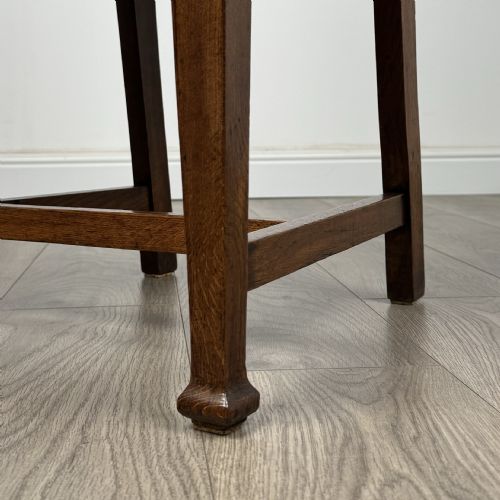 ANTIQUE 20TH CENTURY SET OF 6 HIGH BACK DINING CHAIRS IN OAK - ADDITIONAL PHOTO 5