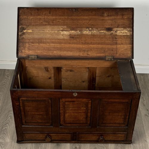 ANTIQUE SMALL 18TH CENTURY MULE CHEST IN OAK - ADDITIONAL PHOTO 20