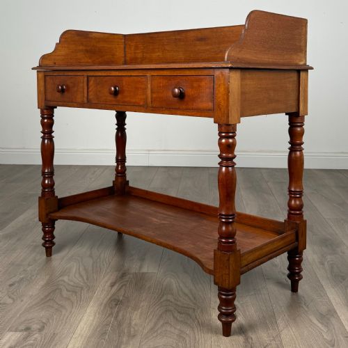 ANTIQUE 19TH CENTURY WASHSTAND IN MAHOGANY - ADDITIONAL PHOTO 1