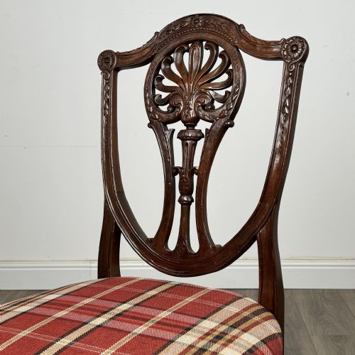 fig 3. Antique 20th Century Set Of 12 Hepplewhite Style Dining Chairs
