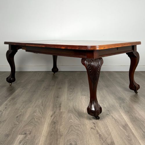 antique 20th century dining table in mahogany - CATEGORY: ANTIQUE TABLES - DATED EDWARDIAN