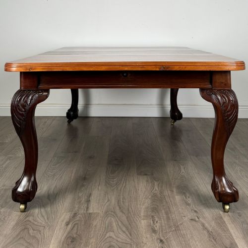 ANTIQUE 20TH CENTURY DINING TABLE IN MAHOGANY - ADDITIONAL PHOTO 2