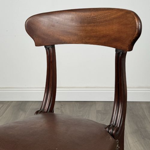 ANTIQUE EARLY 19TH CENTURY SET OF 6 WILLIAM IV DINING CHAIRS - ADDITIONAL PHOTO 3