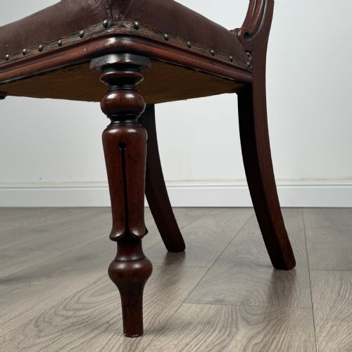 ANTIQUE EARLY 19TH CENTURY SET OF 6 WILLIAM IV DINING CHAIRS - ADDITIONAL PHOTO 4