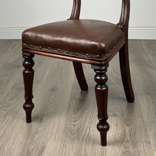 ANTIQUE EARLY 19TH CENTURY SET OF 6 WILLIAM IV DINING CHAIRS - ADDITIONAL PHOTO 5