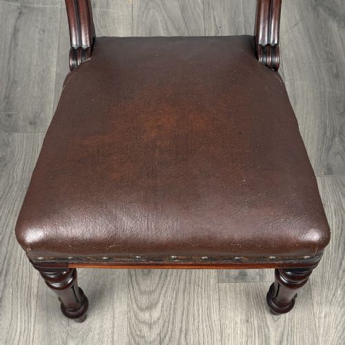 ANTIQUE EARLY 19TH CENTURY SET OF 6 WILLIAM IV DINING CHAIRS - ADDITIONAL PHOTO 6
