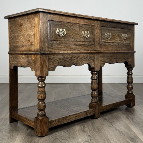 ANTIQUE 20TH CENTURY GOOD QUALITY SIDEBOARD IN OAK - ADDITIONAL PHOTO 6