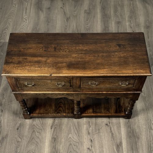 ANTIQUE 20TH CENTURY GOOD QUALITY SIDEBOARD IN OAK - ADDITIONAL PHOTO 9