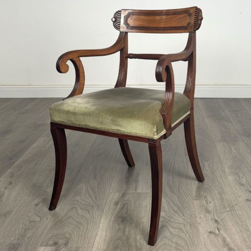 ANTIQUE EARLY 19TH CENTURY SET OF 8 REGENCY DINING CHAIRS - ADDITIONAL PHOTO 1