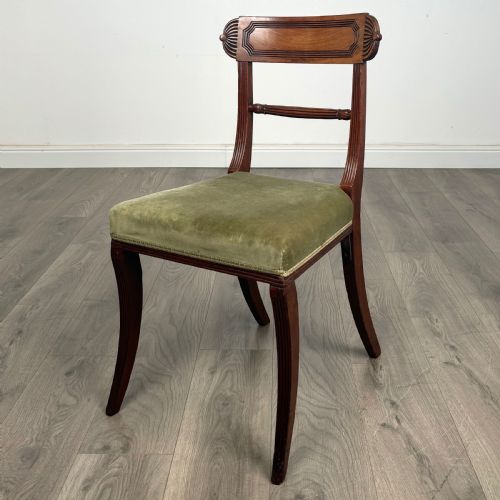 ANTIQUE EARLY 19TH CENTURY SET OF 8 REGENCY DINING CHAIRS - ADDITIONAL PHOTO 2