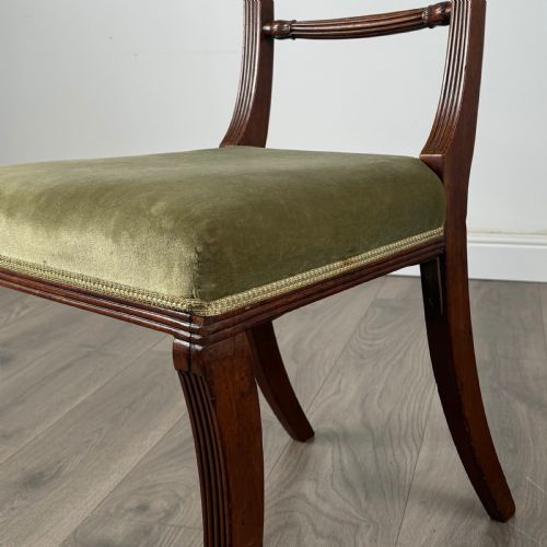 ANTIQUE EARLY 19TH CENTURY SET OF 8 REGENCY DINING CHAIRS - ADDITIONAL PHOTO 8