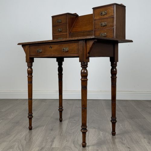 ANTIQUE UNUSUAL 20TH CENTURY DESK IN OAK - ADDITIONAL PHOTO 1
