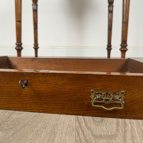 ANTIQUE UNUSUAL 20TH CENTURY DESK IN OAK - ADDITIONAL PHOTO 10