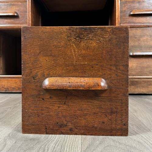 ANTIQUE 20TH CENTURY ROLL TOP DESK IN OAK - ADDITIONAL PHOTO 12