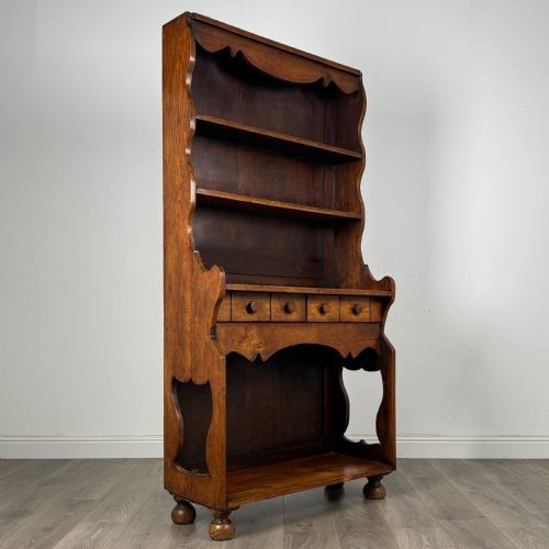 ANTIQUE UNUSUAL 19TH CENTURY DRESSER IN OAK - ADDITIONAL PHOTO 5
