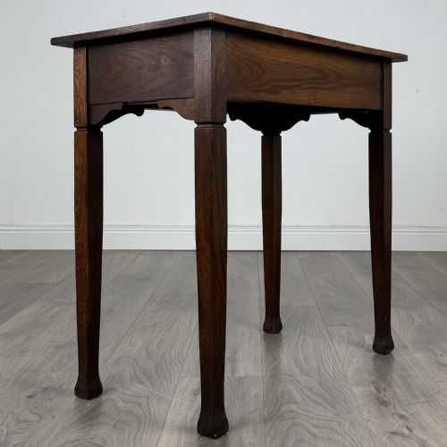 ANTIQUE 20TH CENTURY SIDE TABLE IN OAK - ADDITIONAL PHOTO 4