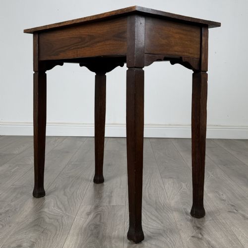 ANTIQUE 20TH CENTURY SIDE TABLE IN OAK - ADDITIONAL PHOTO 5