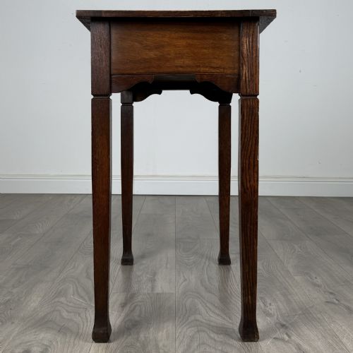ANTIQUE 20TH CENTURY SIDE TABLE IN OAK - ADDITIONAL PHOTO 6