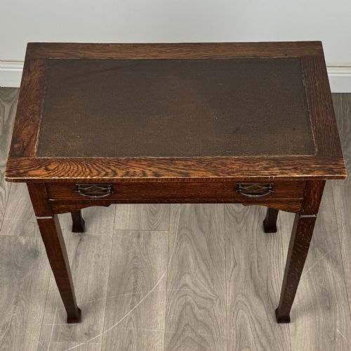 ANTIQUE 20TH CENTURY SIDE TABLE IN OAK - ADDITIONAL PHOTO 8