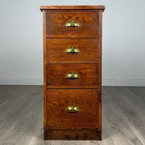 ANTIQUE 20TH CENTURY UNUSUAL CHEST OF DRAWERS IN OAK - ADDITIONAL PHOTO 7