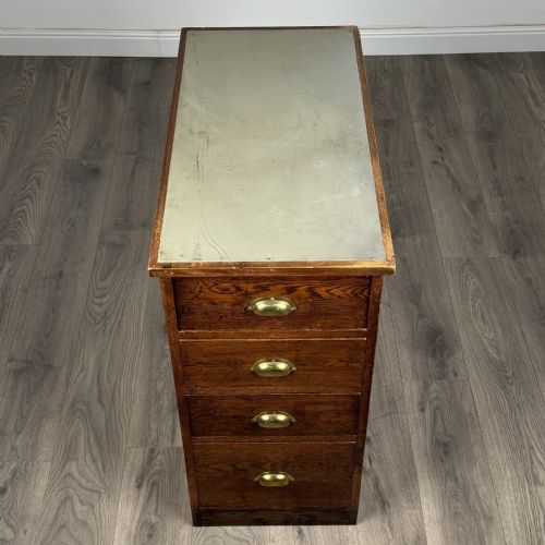 ANTIQUE 20TH CENTURY UNUSUAL CHEST OF DRAWERS IN OAK - ADDITIONAL PHOTO 8