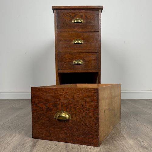 ANTIQUE 20TH CENTURY UNUSUAL CHEST OF DRAWERS IN OAK - ADDITIONAL PHOTO 9