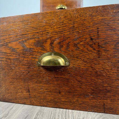 ANTIQUE 20TH CENTURY UNUSUAL CHEST OF DRAWERS IN OAK - ADDITIONAL PHOTO 10
