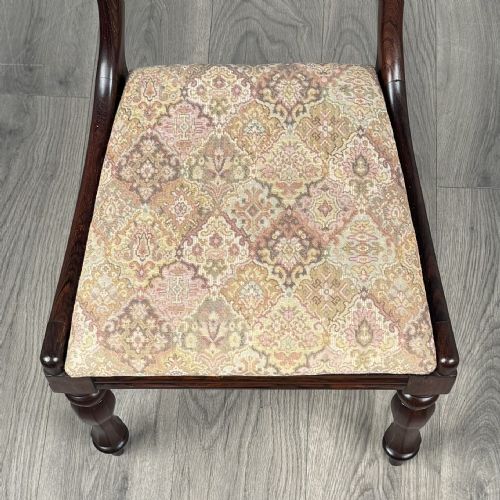 ANTIQUE 19TH CENTURY SET OF 6 BALLOON BACK DINING CHAIRS - ADDITIONAL PHOTO 5
