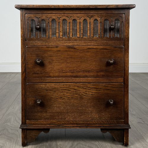 antique small 20th century chest of drawers in oak - CATEGORY: ANTIQUE CHEST OF DRAWERS - DATED EDWARDIAN