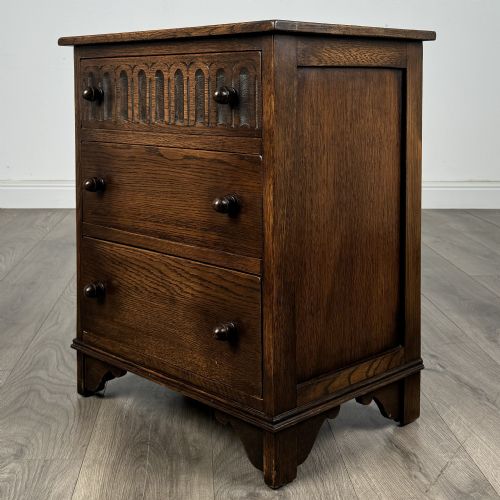 ANTIQUE SMALL 20TH CENTURY CHEST OF DRAWERS IN OAK - ADDITIONAL PHOTO 1