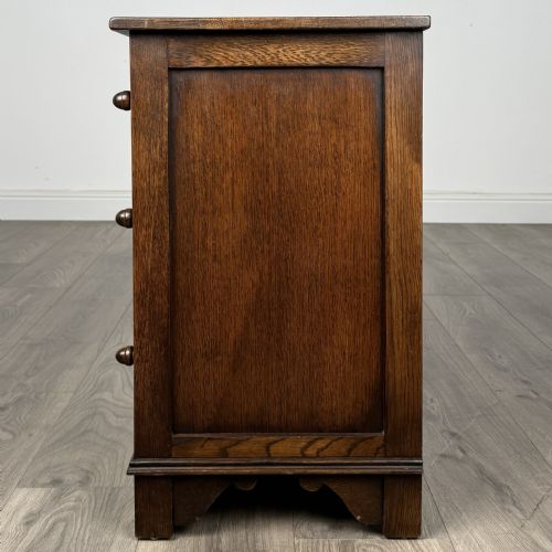 ANTIQUE SMALL 20TH CENTURY CHEST OF DRAWERS IN OAK - ADDITIONAL PHOTO 2