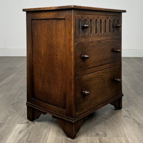 ANTIQUE SMALL 20TH CENTURY CHEST OF DRAWERS IN OAK - ADDITIONAL PHOTO 7