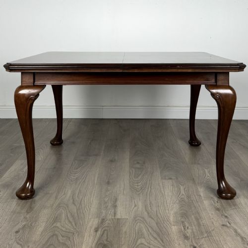 ANTIQUE 20TH CENTURY QUEEN ANNE STYLE DINING TABLE - ADDITIONAL PHOTO 5