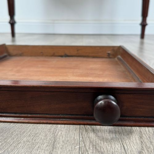 ANTIQUE 19TH CENTURY WRITING TABLE IN MAHOGANY - ADDITIONAL PHOTO 8