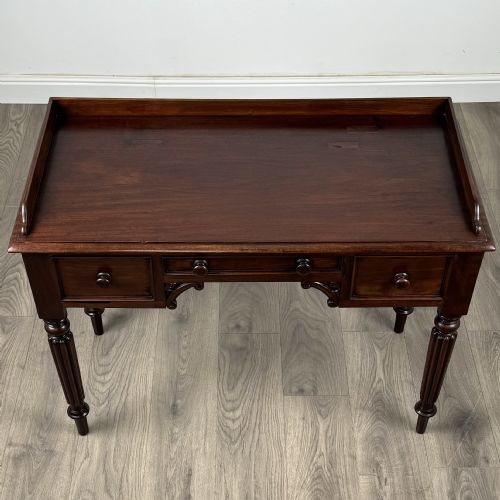 ANTIQUE 19TH CENTURY WRITING TABLE IN MAHOGANY - ADDITIONAL PHOTO 10