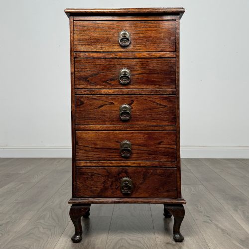 antique 20th century chest of drawers in oak - CATEGORY: ANTIQUE CHEST OF DRAWERS - DATED EDWARDIAN