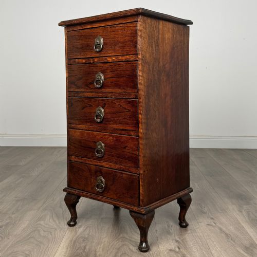 ANTIQUE 20TH CENTURY CHEST OF DRAWERS IN OAK - ADDITIONAL PHOTO 1