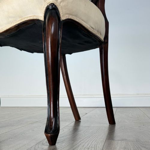 ANTIQUE 19TH CENTURY SET OF 6 BALLOON BACK DINING CHAIRS - ADDITIONAL PHOTO 7