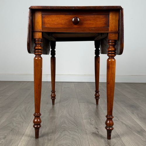 ANTIQUE 19TH CENTURY PEMBROKE TABLE IN MAHOGANY - ADDITIONAL PHOTO 5