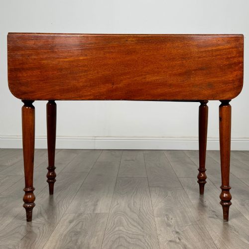 ANTIQUE 19TH CENTURY PEMBROKE TABLE IN MAHOGANY - ADDITIONAL PHOTO 7