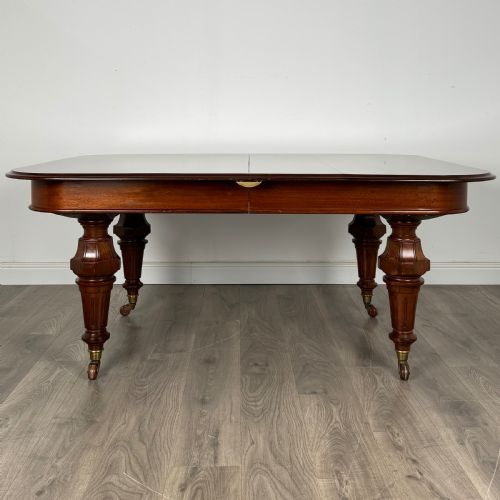 ANTIQUE LARGE 19TH CENTURY DINING TABLE OF FINEST QUALITY - ADDITIONAL PHOTO 4