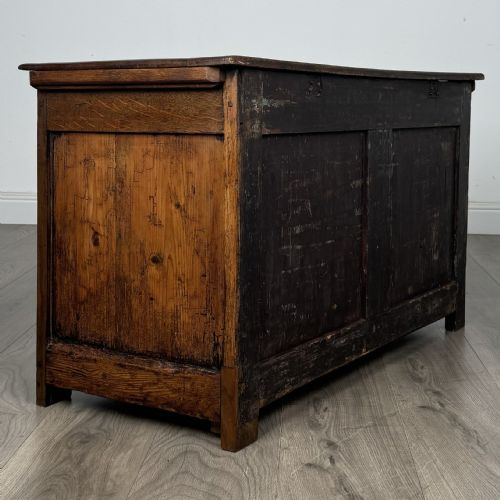 ANTIQUE SMALL 19TH CENTURY MULE CHEST IN OAK - ADDITIONAL PHOTO 3