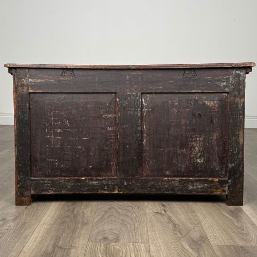 ANTIQUE SMALL 19TH CENTURY MULE CHEST IN OAK - ADDITIONAL PHOTO 4