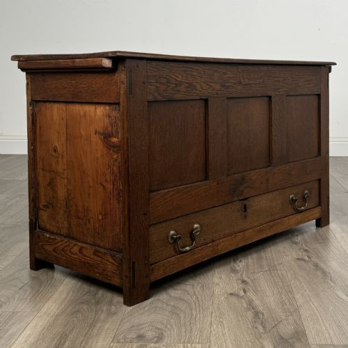 ANTIQUE SMALL 19TH CENTURY MULE CHEST IN OAK - ADDITIONAL PHOTO 7
