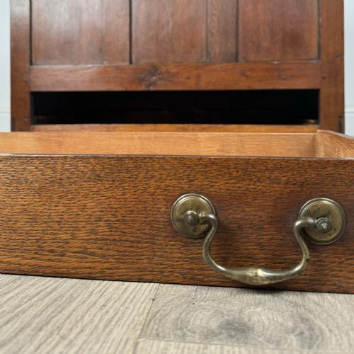ANTIQUE SMALL 19TH CENTURY MULE CHEST IN OAK - ADDITIONAL PHOTO 11
