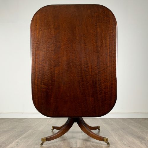 ANTIQUE 18TH CENTURY PLUM PUDDING MAHOGANY TILT TOP TABLE - ADDITIONAL PHOTO 1