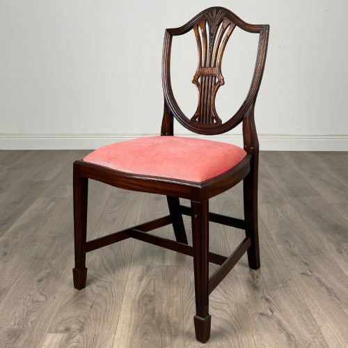 ANTIQUE 20TH CENTURY SET OF 10 HEPPLEWHITE STYLE DINING CHAIRS - ADDITIONAL PHOTO 4