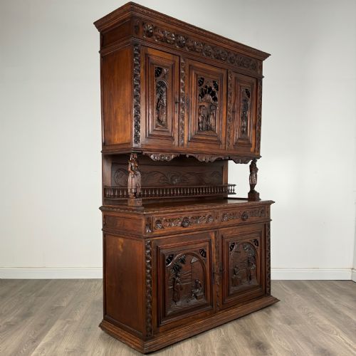 ANTIQUE 19TH CENTURY FRENCH BRETON SIDEBOARD IN CHESTNUT - ADDITIONAL PHOTO 8
