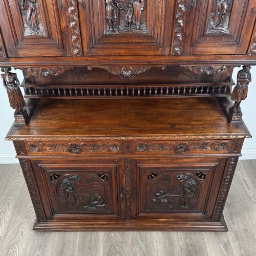 ANTIQUE 19TH CENTURY FRENCH BRETON SIDEBOARD IN CHESTNUT - ADDITIONAL PHOTO 9
